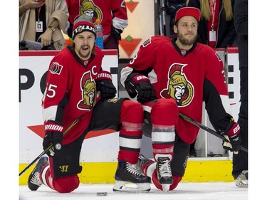 Erik Karlsson and Fredrik Claesson during the skills competition.