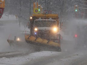 Areas west of Ottawa were expected to receive snow — as much as 15 to 30 centimetres; areas to the east should prepare for freezing rain, rain and snow. Near Ottawa, significant freezing rain was expected Saturday evening, changing over to ice pellets, then to snow Saturday night.