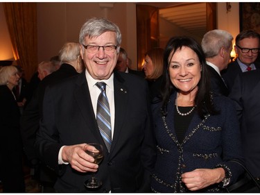 Supreme Court Justice Suzanne Côté and her husband, Gérald Tremblay, a law partner at McCarthy Tétrault, were at the Embassy of France on Tuesday, December 6, 2016, for former prime minister Brian Mulroney's induction into the French Legion of Honour.