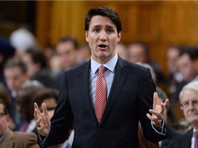 Prime Minister Justin Trudeau answers a question during question period in the House of Commons on Parliament Hill in Ottawa on Tuesday, Dec.13, 2016.