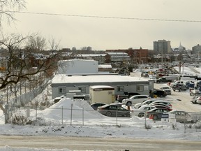 The selected site for a new central library in Ottawa, which will be a four-floor facility on 3.56 acres at 557 Wellington Street, near the intersection of Albert and Commissioner streets in Lebreton Flats.