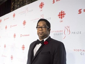 Andre Alexis, finalist for the novel &ampquot;Fifteen Dogs&ampquot; arrives on the red carpet at Giller Prize Gala in Toronto on Tuesday November 10, 2015. Former Scotiabank Giller Prize winners Alexis and Lynn Coady are among the jury members who will pick the best Canadian book in 2017. THE CANADIAN PRESS/Chris Young
