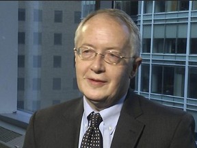 This frame grab form video shows Myron Ebell during an interview with The Associated Press in Washington, Thursday, jan. 26, 2017. Ebell, the former head of President Donald Trump‚Äôs transition team at the Environmental Protection Agency says he expects the new administration to seek significant budget and staff cuts. (AP Photo)