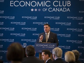 Ontario Finance Minister Charles Sousa speaks in Ottawa on Jan. 10, 2017.