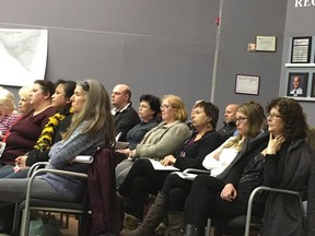 About 70 parents attended the Ottawa-Carleton District School Board meeting Tuesday to listen to trustees debate the future of elementary schools and possible closures.