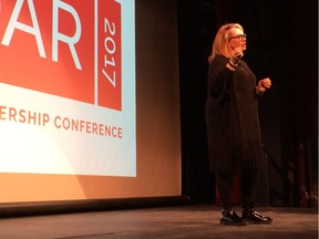 Arlene Dickinson addresses the SOAR conference at Carleton University Saturday, Jan. 21, 2017. Elise Schulzke, Postmedia