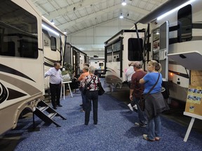 Visitors to the Ottawa RV Expo and Sale can check out all sorts of RVs, with everything from compact, lightweight trailers to bus-sized RVs on display.