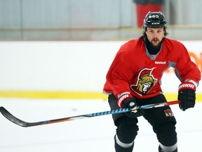 Erik Karlsson of the Ottawa Senators during morning practice at the Bell Sensplex in Ottawa, January 10, 2017.