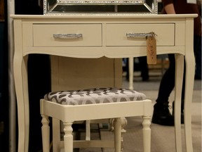 A sparkly vanity fit for a princess created by We Paint Westboro.