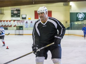 Former NHL player Eric Lindros during a skate at North Toronto Memorial Arena in Toronto, Ont.  on Wednesday November 2, 2016.