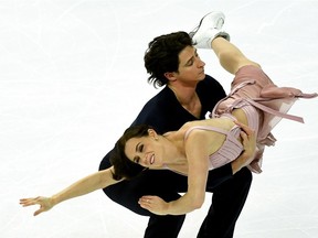 Canada's Tessa Virtue and Scott Moir compete in the senior Ice Dance free dance program at the ISU Grand Prix of figure skating Final, on December 10, 2016 in Marseille, southern France.