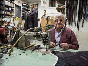 Grigorios Gitas, 75, of Gregory's Leather store on Rideau Street in Ottawa.
