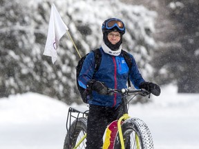 Guy Rouleau is pedaling from Quebec City to Windsor, a distance of almost 1,300 km, on his fat bike. Along the way, the Cantley project manager is raising funds and awareness for both the Kids Help Phone and his Canada 150 plan of getting nearly 1.3 million Canadians to form a world record-setting human chain.