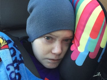 Jonathan Pitre, in his car in Minnesota.