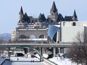 The Rideau Canal in Ottawa Monday Feb 23,  2015. The NCC is predicting a record breaking year for the amount of days the Rideau Canal will be open to skaters.