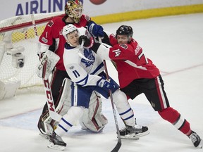 Defenceman Mark Borowiecki, who missed Thursday’s 2-0 win over the Columbus Blue Jackets with the flu, was on the ice for the morning skate but left early and may not suit up against the Toronto Maple Leafs Saturday night