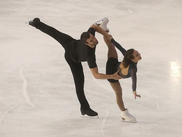 Meagan Duhamel and Eric Radford practice during the National Skating Championships at TD Place in Ottawa Ontario Thursday January 19, 2017.   Tony Caldwell