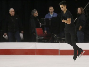 Nam Nguyen practices during the National Skating Championships at TD Place in Ottawa Ontario Thursday January 19, 2017.   Tony Caldwell