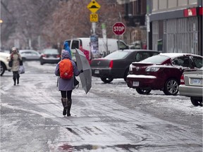 Freezing rain is expected to start during the day on Friday, with the worst coming at night.