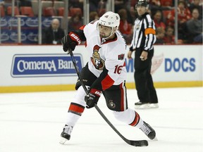 The Ottawa Senators' Clarke MacArthur, seen in action in March 2015, has been told he will not play again this season, and his future beyond that appears to be in doubt. Only two weeks ago, he could see the light at the end of the tunnel in what’s been a hellish road for him.