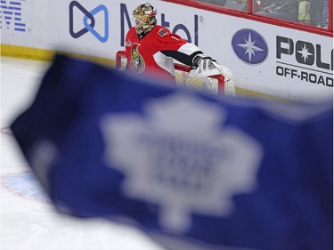 Plenty of Maple Leafs fans were in attendance as the Ottawa Senators took on Toronto at the Canadian Tire Centre.