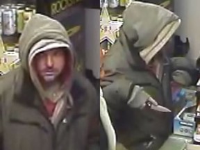 Suspect in a Jan. 9 convenience store robbery on Rideau Street.