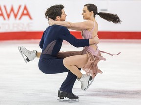 Scott Moir and Tessa Virtue win the senior dance competition as the National Skating Championships continue at the TD Place arena in Ottawa.