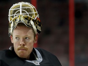 Ottawa Senators goalie Mike Condon took advantage of the five-day break to work on things such as puck tracking.