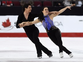 essa Virtue and Scott Moir compete in the senior ice dance short dance during the National Skating Championships in Ottawa on Friday, Jan. 20, 2017.