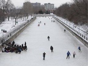 The opening of a section of the Rideau Canal Skateway saw hundreds of skaters taking to the ice for the first time this season on Saturday, Jan. 14, 2017.