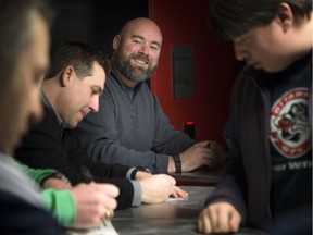 Matt Zultek, 1999 Memorial Cup hero, was among the alumni on hand to sign autographs at the Ottawa 67's home game against Niagara on Saturday, Jan. 28, 2017.