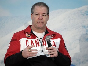 Todd Nicholson speaks after being announced as the Team Canada Chef de Mission for the PyeongChang 2018 Paralympic Winter Games in 2018 during a press conference at Jim Durrell Recreation Centre Tuesday, January 24, 2017.