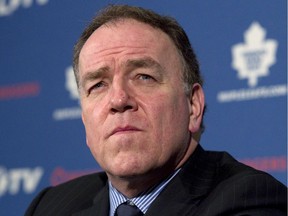 Maple Leaf Sports and Entertainment president and COO Tom Anselmi attends a news conference in Toronto on Wednesday January 9, 2013.