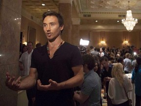 Filmmaker Rob Stewart speaks to the media about his new film Revolution during a Toronto International Film Festival press conference on Wednesday, August 8, 2012. The U.S. Coast Guard is searching for a Canadian diver who has gone missing off the coast of Florida. THE CANADIAN PRESS/Michelle Siu