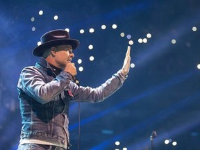 Gord Downie performs at WE Day in Toronto on Wednesday, October 19, 2016. THE CANADIAN PRESS/Chris Young
