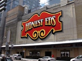 Theatre producer David Mirvish says the 30-by-50-foot (9-by-15-metre) Honest Ed&#039;s sign will be relocated to the exterior of the Ed Mirvish Theatre. A digital version of the sign in question is seen in this handout artist&#039;s concept provided by Mirvish Productions. THE CANADIAN PRESS/HO-Mirvish Productions, *MANDATORY CREDIT*