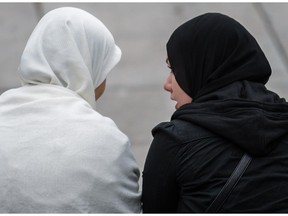 File photo: Two women wearing hijabs