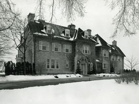 24 Sussex Drive as it appeared after being renovated in 1950-51 to become the prime minister's residence.