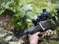 This file photo shows a Canadian Forces sniper undergoing training. Canadian Forces photo.