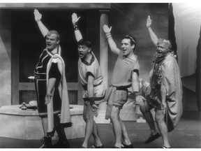 An archival photo of A Funny Thing Happened On The Way to the Forum, put on by Ottawa Little Theatre.