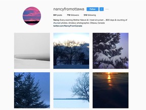 A screencap of Nancy From Ottawa's Instagram account.