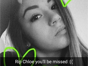 An Instagram picture posted as a tribute to Kanata teen Chloe Kotval.