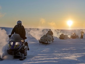 Members of the Arctic Response Company Group from 38 Canadian Brigade Group are shown in this 2016 photo. Canadian Forces photo.
