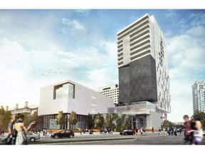 The Arts Court redevelopment concept proposed by EBC, DevMcGill and Groupe Germain, the city's preferred construction consortium.