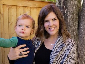 Elizabeth Dessureault and her then 18-month-old son Jack photographed in November 2015. Dessureault died Feb. 25 after a nearly two year battle with lung cancer.