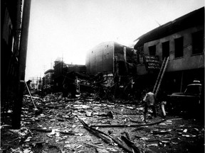 Explosion of the Addressograph-Multigraph Building at 248 Slater St. on Oct. 25, 1958.