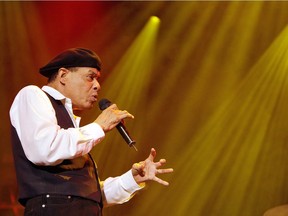 This file photo taken on July 12, 2007 shows US singer Al Jarreau performing on the Auditorium Stravinski stage during the 41th edition of the Montreux Jazz Festival in Montreux.  Al Jarreau, famed R&B and jazz singer died on February 12, 2017.