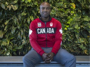 Canadian Olympic hurdler Sekou Kaba.