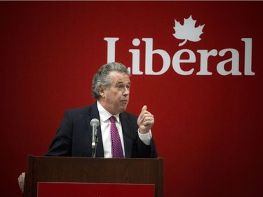 Francis LeBlanc addresses the crowd at the Liberal Party of Canada's candidate selection meeting for the upcoming Ottawa--Vanier federal by-election, a gathering to nominate their candidate on Sunday, February 5th, 2017.  Ashley Fraser/Postmedia