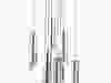BoConcept’s Futuna Chandelier features eight hanging pendants. With its sleek lines, this modern light fixture would command attention in any room. It retails for $969.